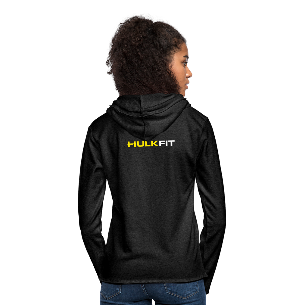 Unisex Lightweight Terry Hoodie - charcoal grey