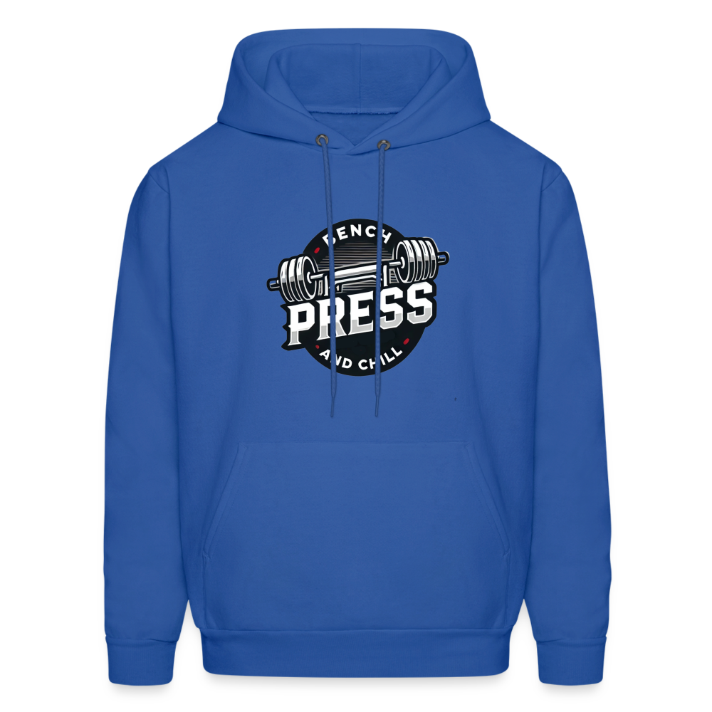 Bench Press and Chill Hoodie - royal blue