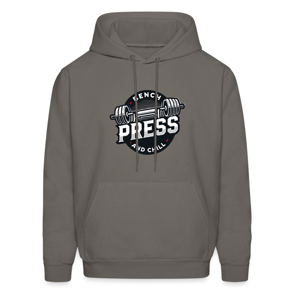 Bench Press and Chill Hoodie - asphalt gray