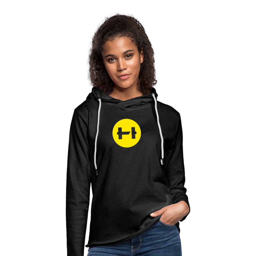 Unisex Lightweight Terry Hoodie - charcoal grey