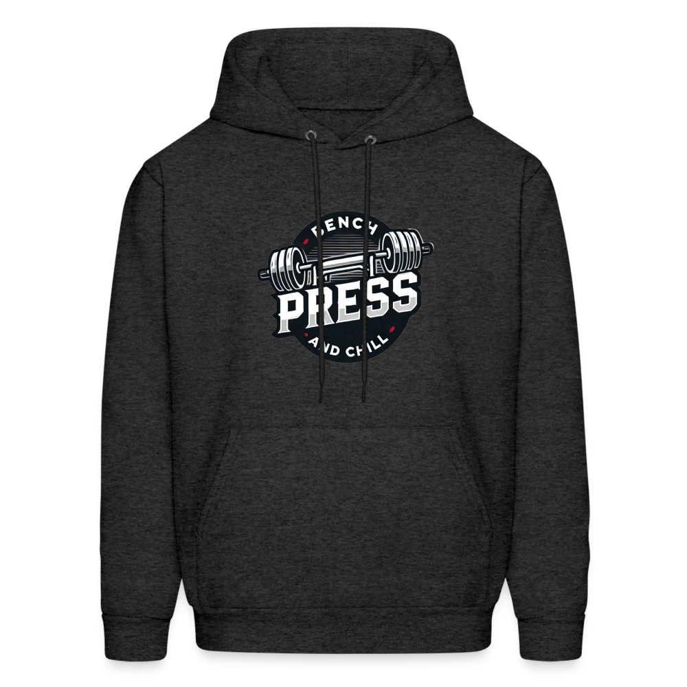 Bench Press and Chill Hoodie - charcoal grey