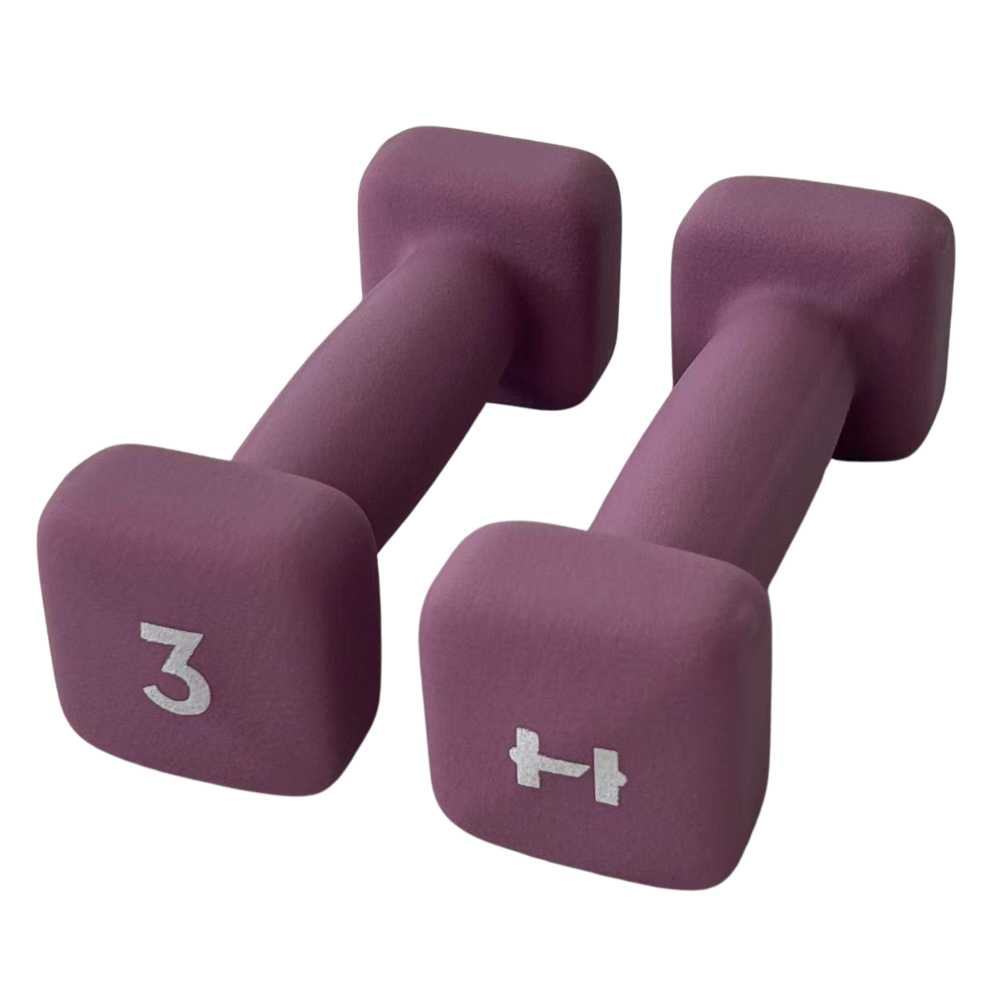 HulkFit Neoprene Coated Anti-Roll Square Dumbbells