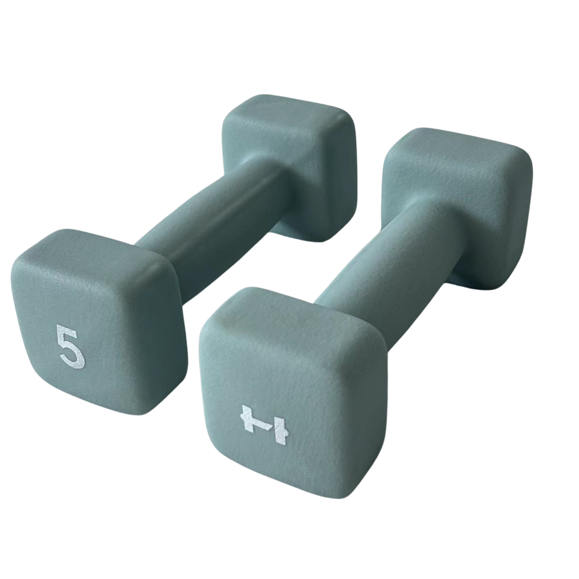 HulkFit Neoprene Coated Anti Roll Square Dumbbells