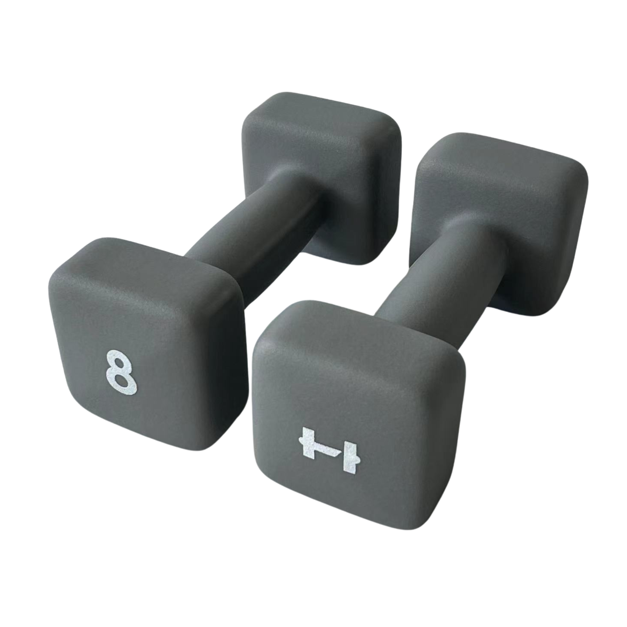 HulkFit Neoprene Coated Anti-Roll Square Dumbbells