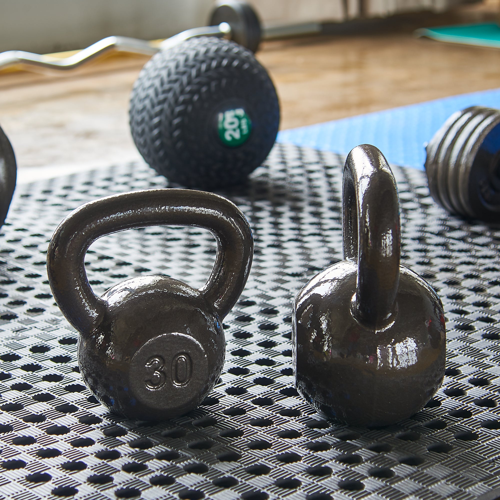 HulkFit Enamel Coated Cast Iron Kettlebell