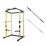 Starter Bundle : HulkFit Power Cage with 7ft Barbell (2" Diameter)