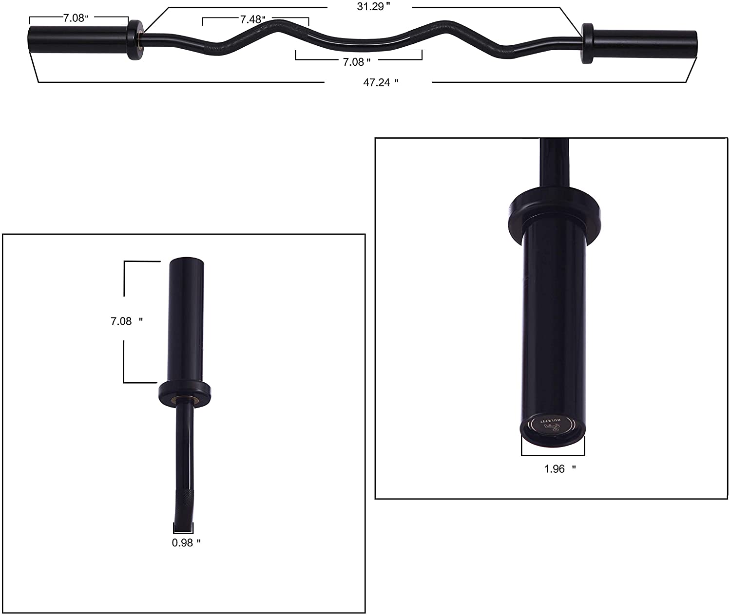 48 inch Olympic Barbell hot Curl Bar, curling bar, weightligting bar weight lifting