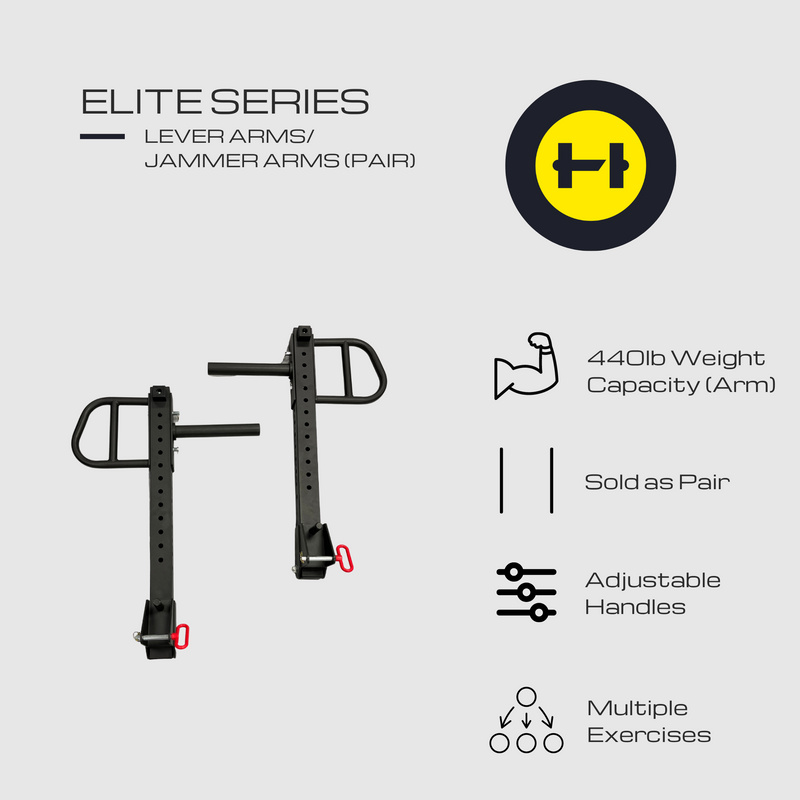 Gym; Home Gym; Garage Gym; Fitness; Workout; Strength & Conditioning; Strength Training; Power Cage; Power Rack; Attachments; Accessories; Lat Pulldown; Jammer Arms; Lever Arms; J Hoks; Weight Plate Holder; Barbell Holder; Battle Rope Anchor