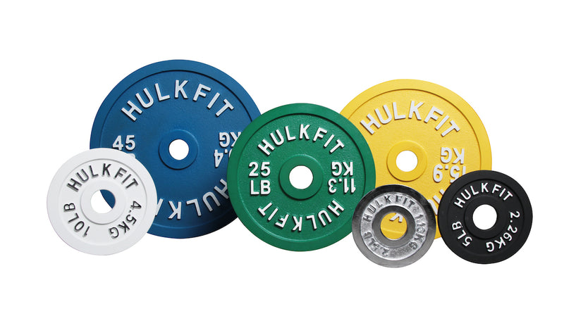 Hulkfit Calibrated Steel Weight Plates, Multi-Colored
